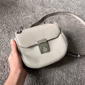 EUC Michael Kors Cecilia Light Grey Crossbody Purse